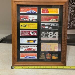 Framed Memorabilia, plaques & pins